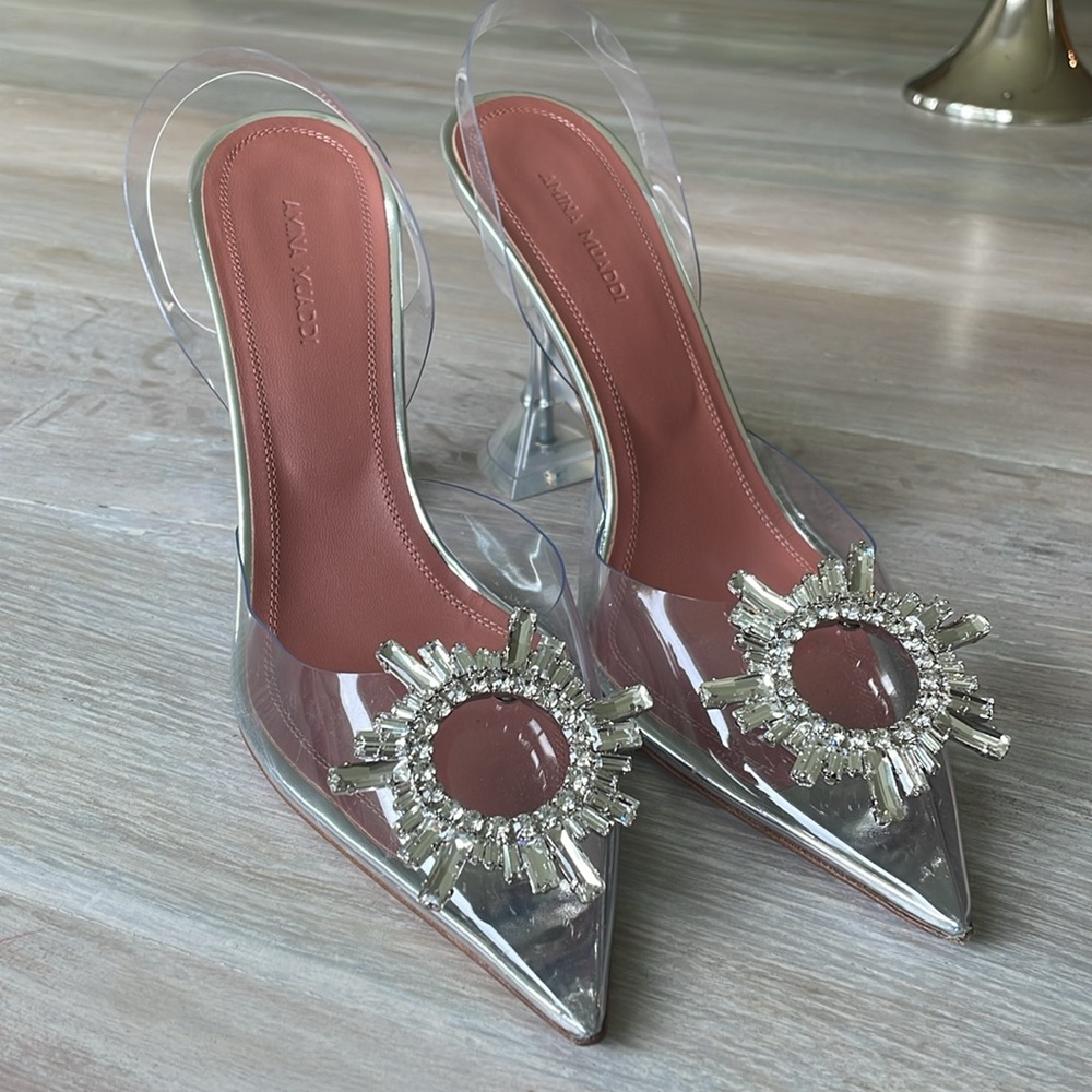 Amina Muaddi pumps